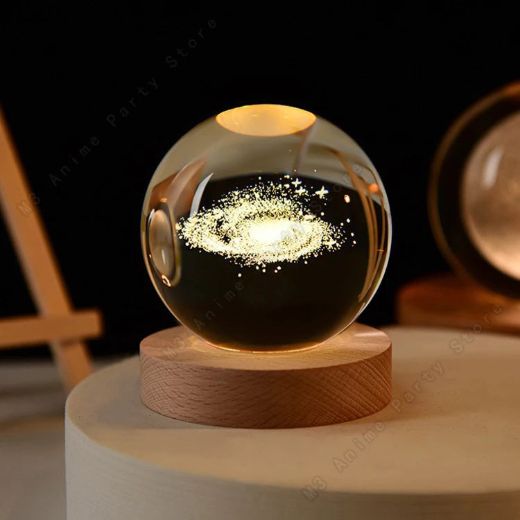 3D Crystal Ball Glowing Lamp